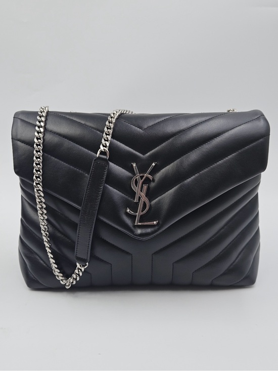 Saint Laurent Handbags - Saint Laurent Loulou Large Shoulder Bag – Black Leath